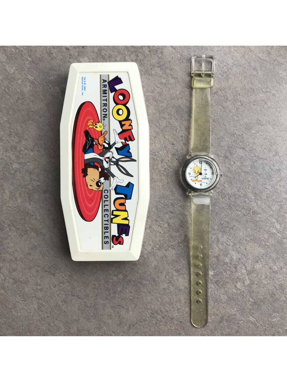 Vintage Armitron Women’s Watch 2200/154 Clear Band & Case W/Box S-2